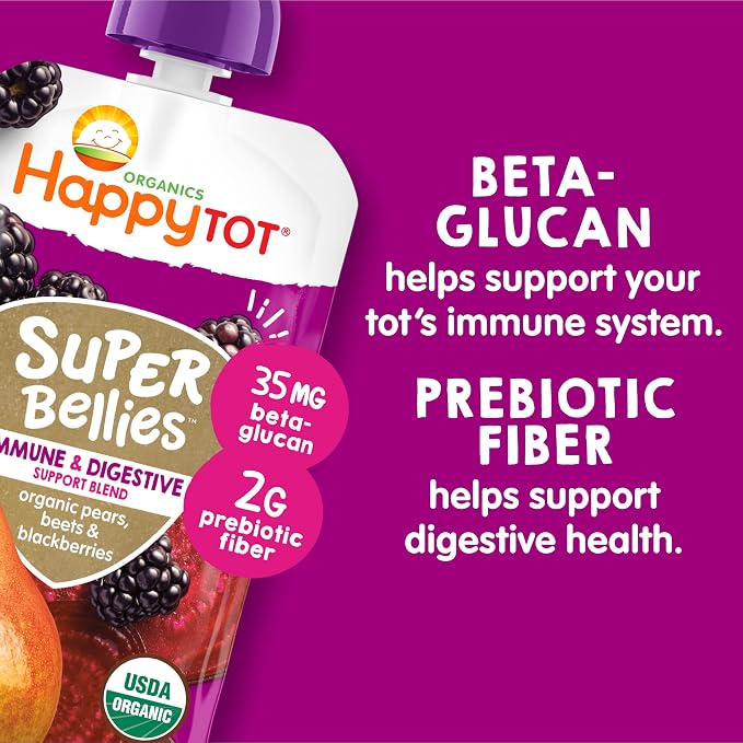 Happy Tot Organics Stage 4 Baby Food Pouches, Gluten Free, Vegan Snack - Image 5