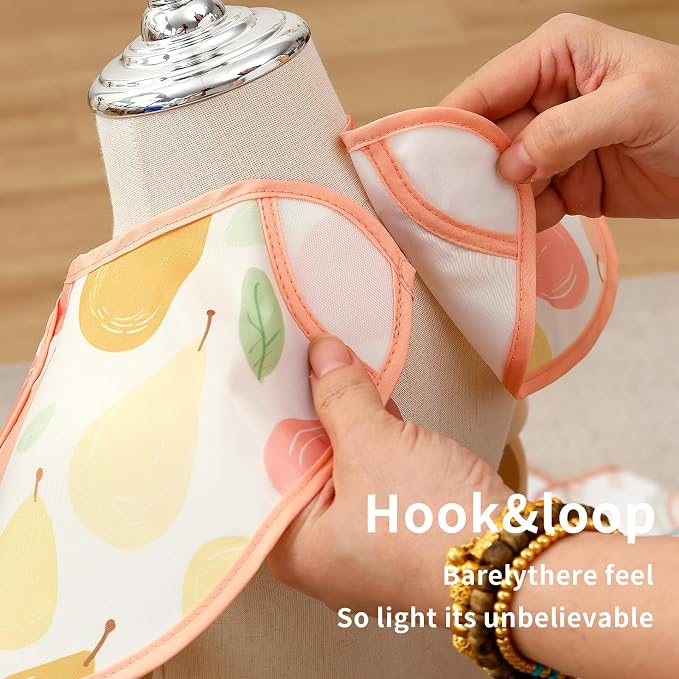 Feeding Bibs for Baby, 3 Pack-Waterproof & Easy Clean Feeding Bibs for Toddlers - Image 4