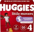 Huggies Little Movers Baby Diapers, Size 4, 66 Ct, Packaging May Vary by Huggies%C2%AE