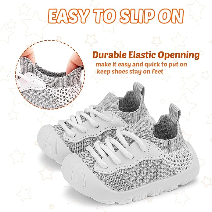 Baby Walking Shoes Toddler Girl Boy Soft Sole Breathable Cotton Canvas Shoes - Image 3