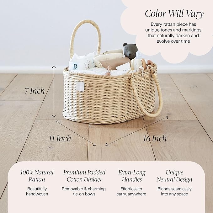 BEBE BASK Premium Baby Diaper Caddy Organizer - Image 4