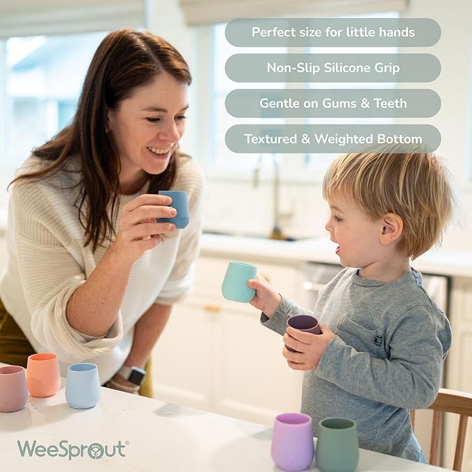 WeeSprout Silicone Baby Training Cups - Image 3