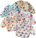 Sleeved Bib, 5 Pack, Waterproof Shirt Bibs by YeeLauf