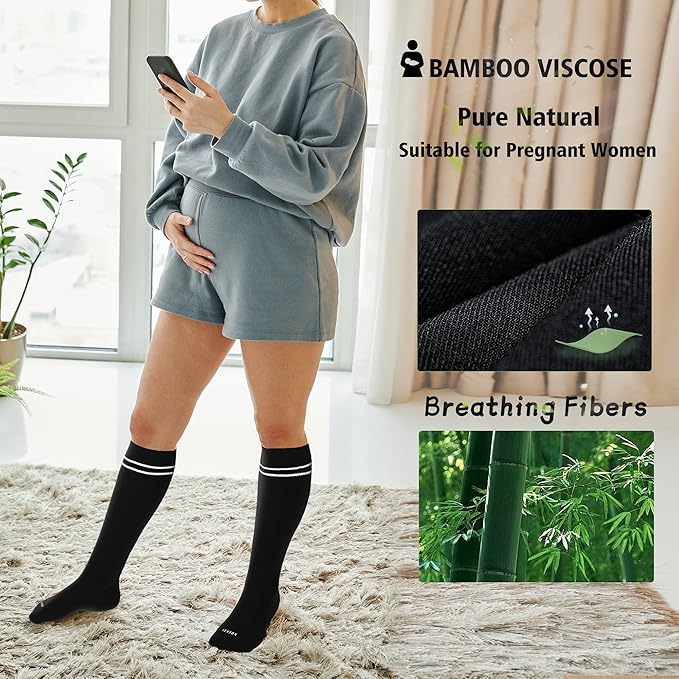 LEVSOX Viscose Made from Bamboo Compression Socks - Image 4