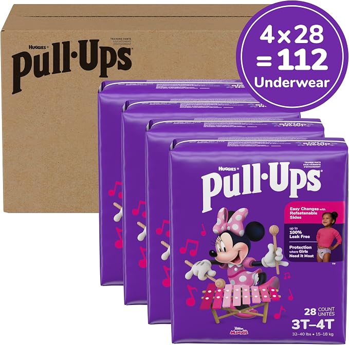 Pull-Ups Girls' Potty Training Pants, Size 3T-4T Training Underwear - Image 2