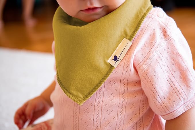 Blue Wren Magnetic Bandana Drool Bibs 5-pack - Image 4