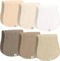 Muslin Burp Cloths Set, 6 Pieces, 100% Organic Cotton Hand Washcloths by RomyRo
