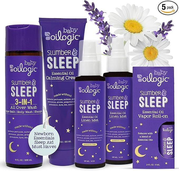 Oilogic Slumber & Sleep Bath Baby Essentials Gift Set by Oilogic