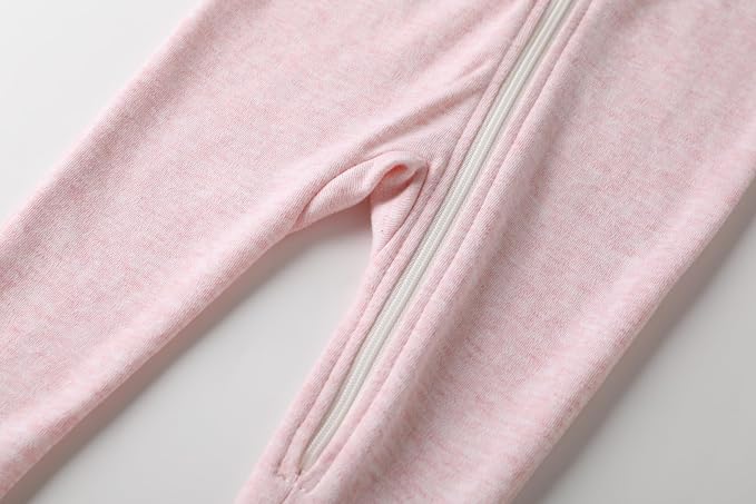 O2 BABY Baby Boys Girls Organic Cotton Zip-Front Sleeper Pajamas, Footed Sleep - Image 6
