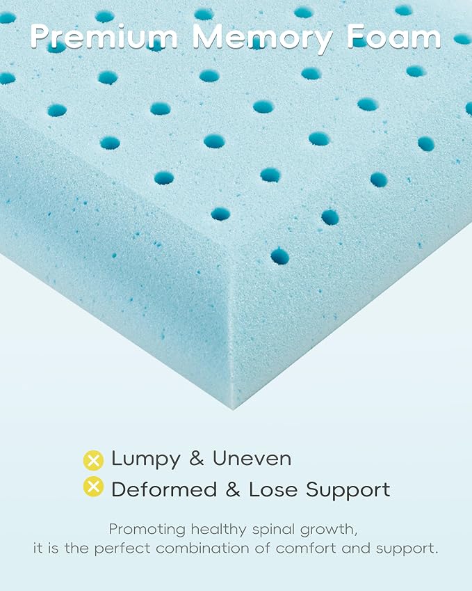 Toddler Pillow, Adjustable Memory Foam Small/Mini Pillow - Image 3
