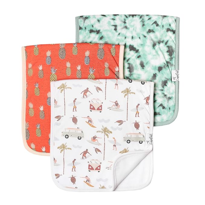 Copper Pearl Baby Burp Cloth Large 21''x10'' Size Premium Absorbent Triple by CopperPearl