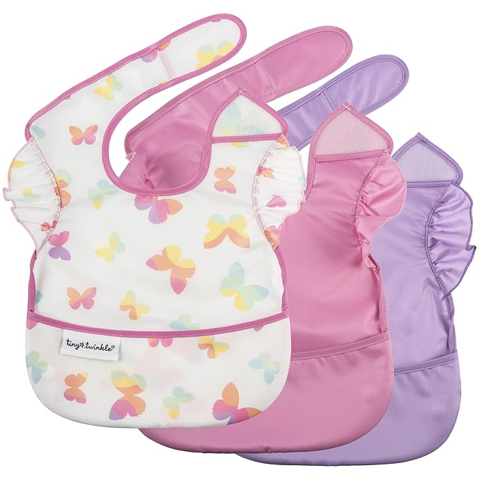 Tiny Twinkle Mess Proof Baby Bibs by TinyTwinkle