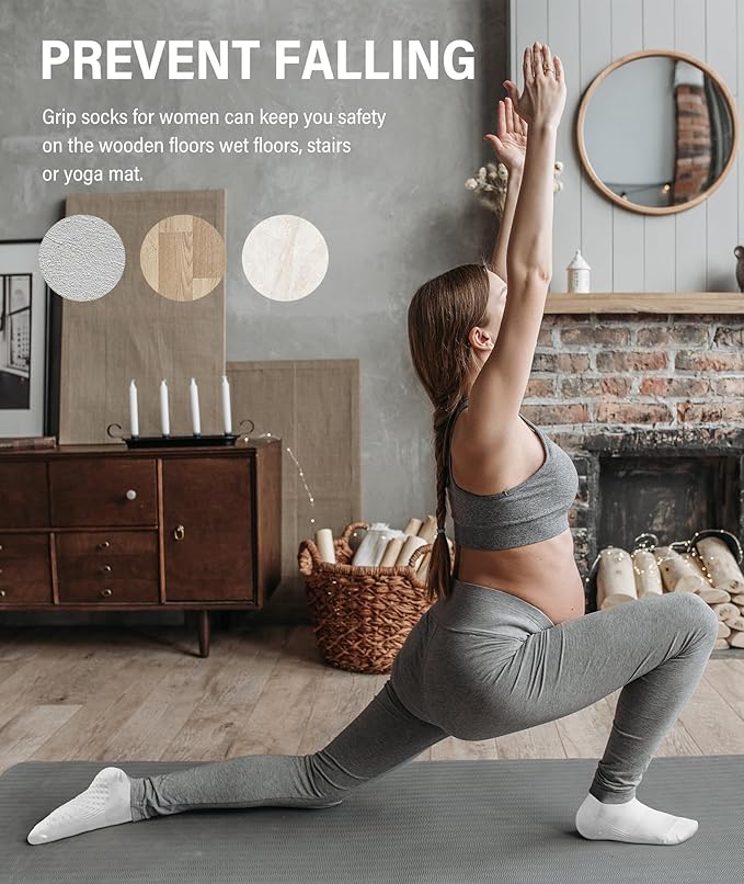 DIBAOLONG Pilates Socks with Grips - Image 2