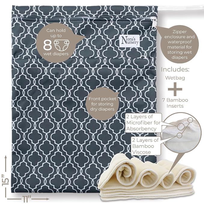 Nora's Nursery Cloth Diapers 7 Pack - Image 6