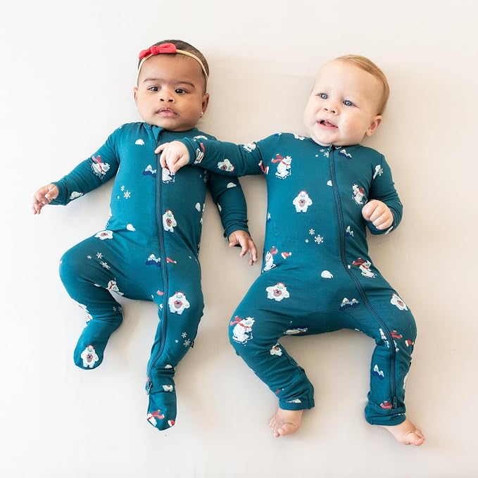 KYTE BABY Unisex Rayon Made From Bamboo Zippered Rompers 0-24 Months - Image 2