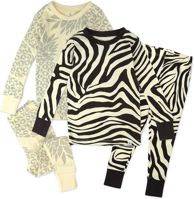 HonestBaby 4 Piece Pajamas Sleepwear Pjs 100% Organic Cotton by HonestBaby