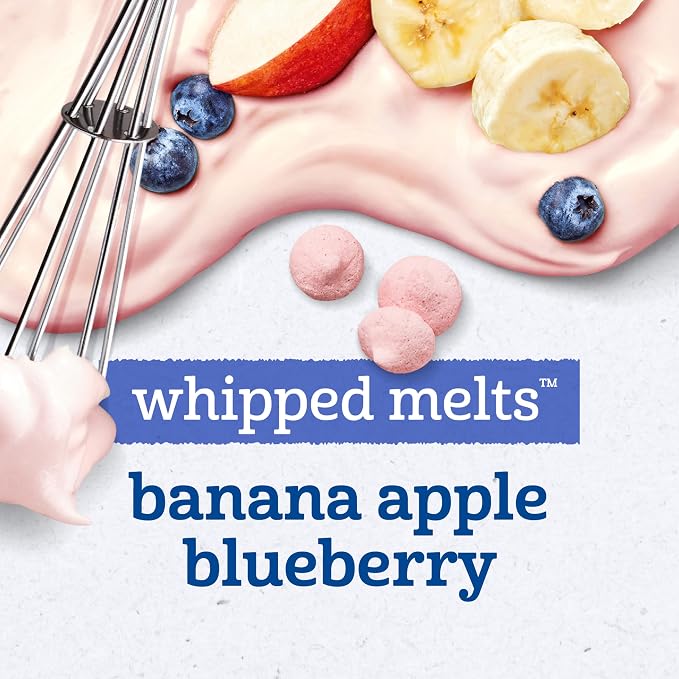 Gerber Stage 3 Baby Food Snacks, Banana Apple Blueberry Whipped Melts, Baby Led - Image 5