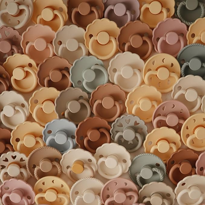 FRIGG Natural Rubber Baby Pacifier 6-Pack Cinnamon Charm | Made in Denmark | - Image 7