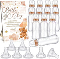 Bear Cool Baby Shower Games Bottle Chug Sign Wooden Brown Theme Gift Sets by TrelaCo