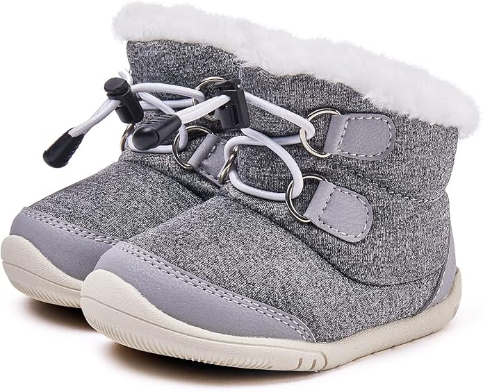 BMCiTYBM Toddler Baby Snow Boots Winter Shoes Boys Girls Cold Weather Baby Faux by BMCiTYBM