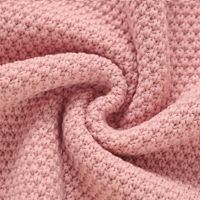 Neiwech Baby Blanket Knit Cozy Soft Lightweight Crib Stroller Nursery Receiving - Image 6
