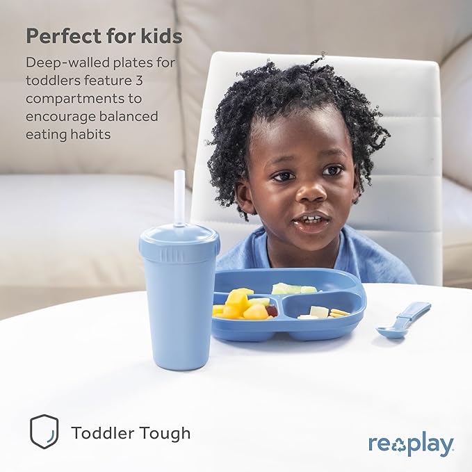 Re-Play Divided Toddler Plates - Image 3