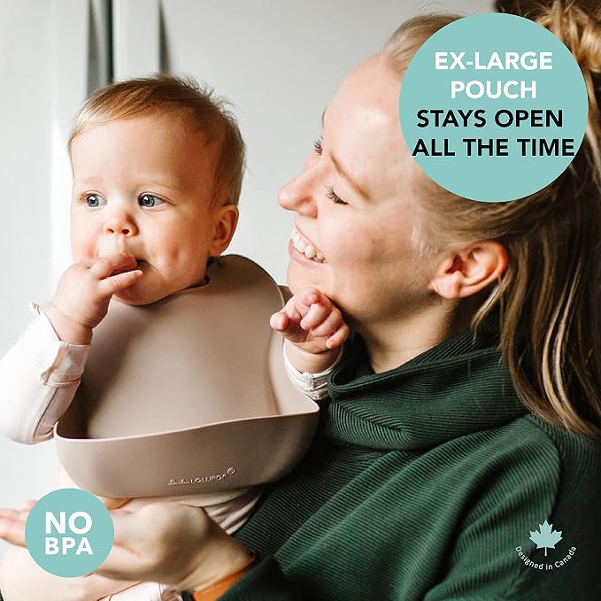 Loulou Lollipop Soft, Waterproof Silicone Feeding Bib - Image 5