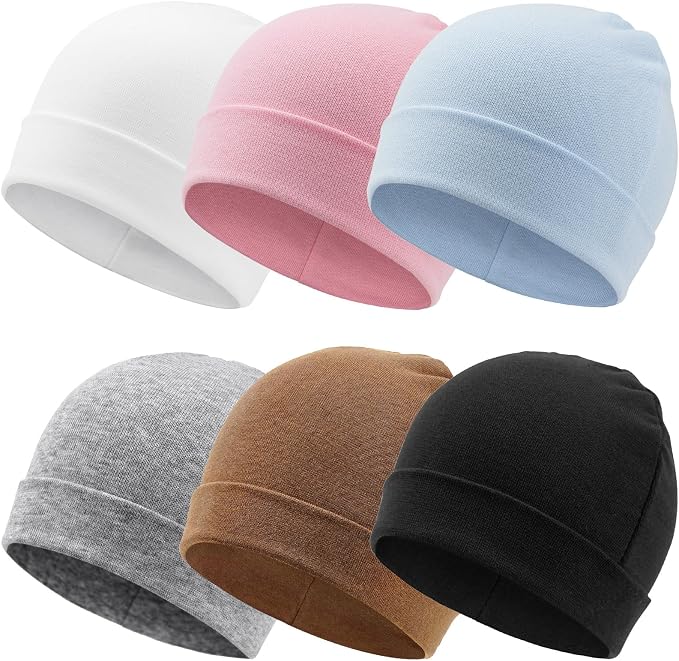 DRESHOW BQUBO 6 Pack Baby Newborn Hats Set - Image 8