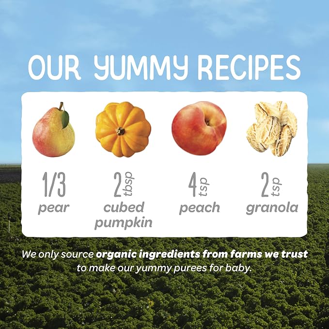Happy Baby Organics Stage 2 Baby Food Pouches, Gluten Free, Vegan & Healthy - Image 4