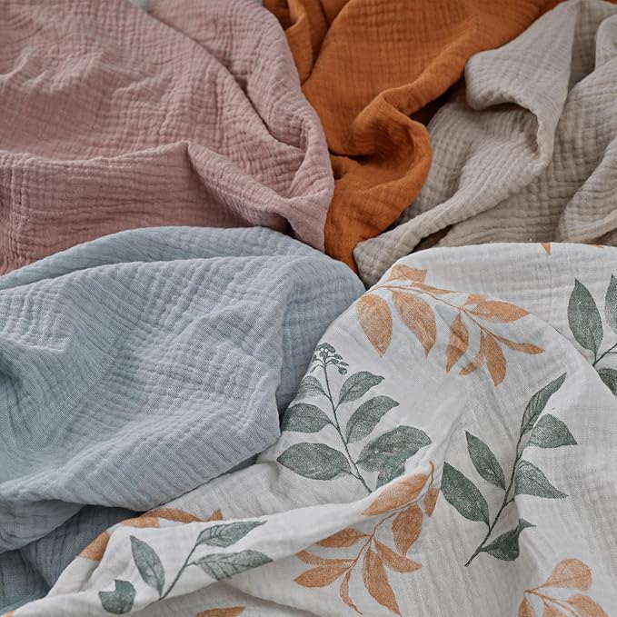 Muslin Receiving Blankets, Neutral Blanket Swaddling - Image 5