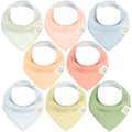 8-Pack Organic Baby Bandana Bibs by KeaBabies