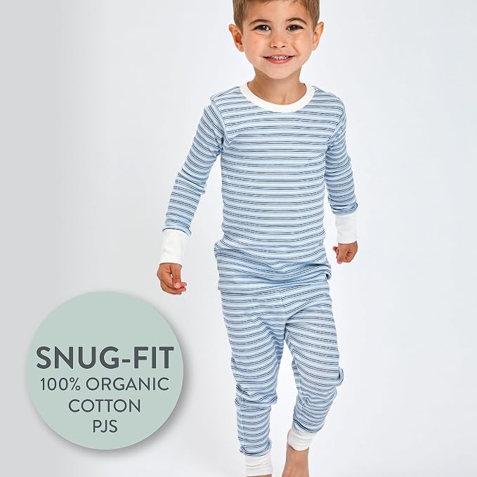 HonestBaby 4 Piece Pajamas Sleepwear Pjs 100% Organic Cotton - Image 2