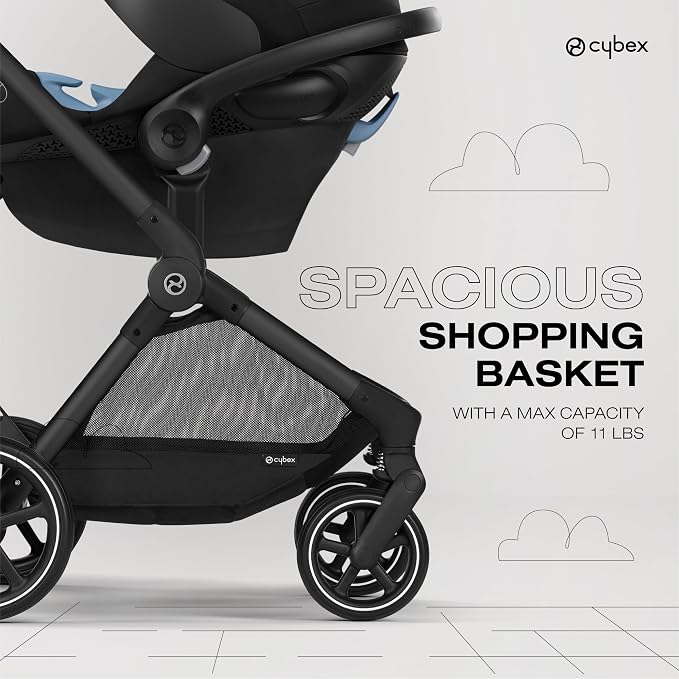 Cybex EOS 2-in-1 Stroller, Moon Black - Image 6