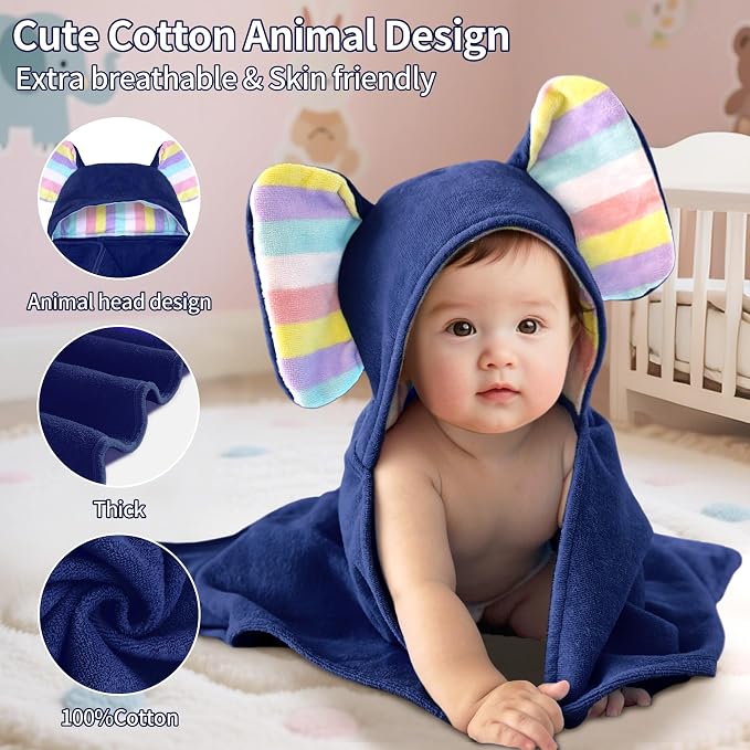 VOOVA & MOVAS Thick Baby Hooded Bath Towel - Image 4