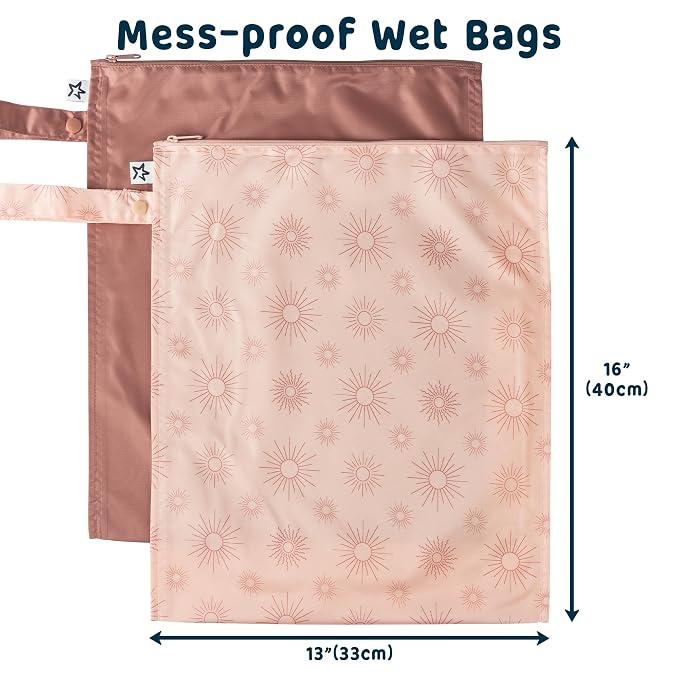Tiny Twinkle Wet Dry Bag – 2 Pack Reusable Waterproof & Mess Proof Wet Bags - Image 4