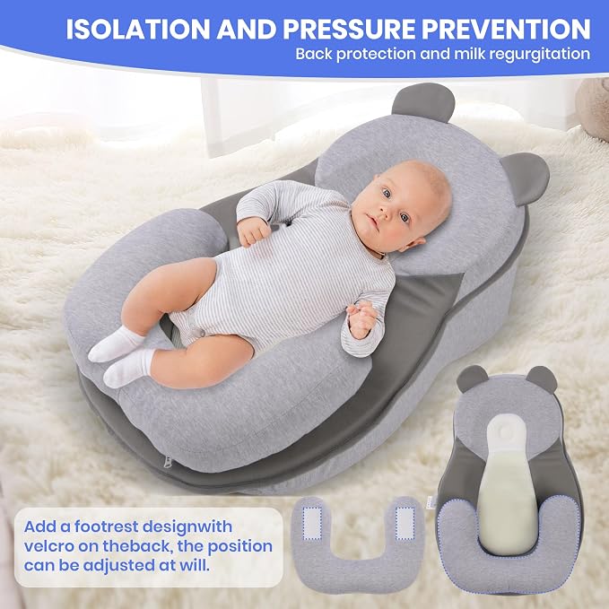 Baby Feeding Pillow, Anti Overflow Feeding Pillow - Image 7