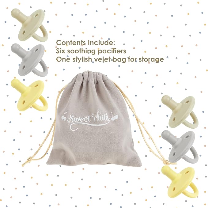 Sweet Child Pacifiers 0-18 Months, Best Newborn Pacifiers - Image 2