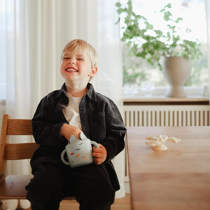 mushie Silicone Snack Cup | Spill Proof Food Container - Image 6