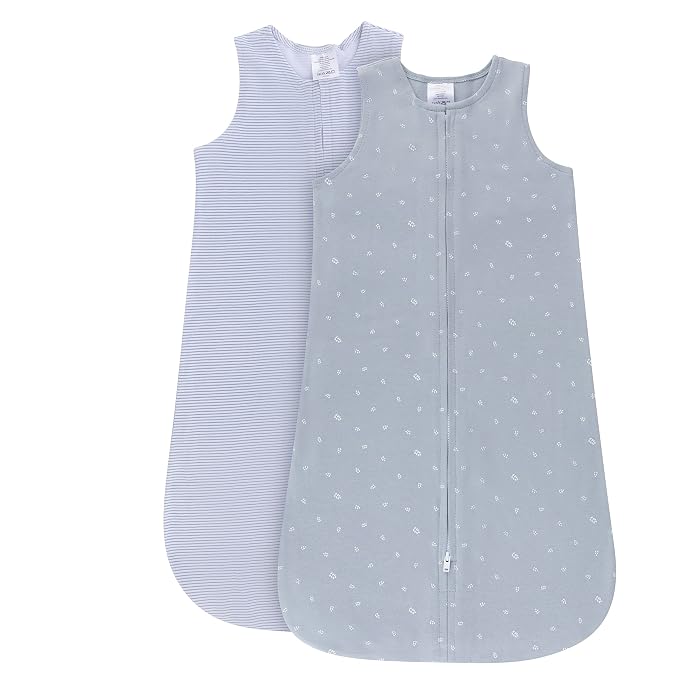 Ely's & Co. 100% Cotton Wearable Blanket Baby Sleep Bag 2 Pack by ElysCo