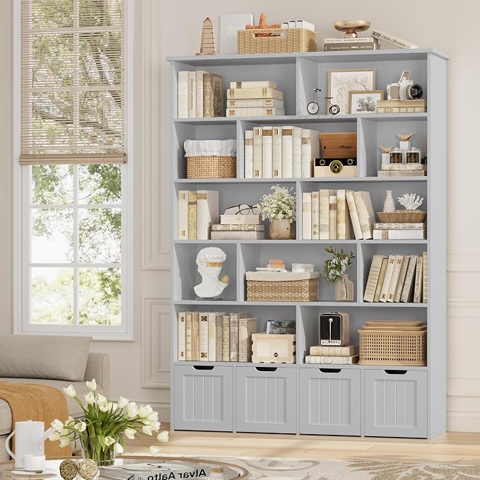 FINETONES 69" H Toy Storage Organizer, 6 Tier Tall Kids Bookshelf - Image 5