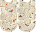 Baby Bibs Muslin Bibs 8 Pack for Drooling and Teething for Unisex Girls Boys by DOSMINE