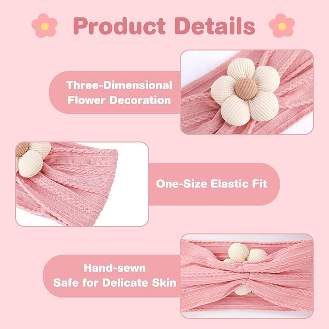 6 Pcs Baby Girls' Headbands Gifts - Image 4