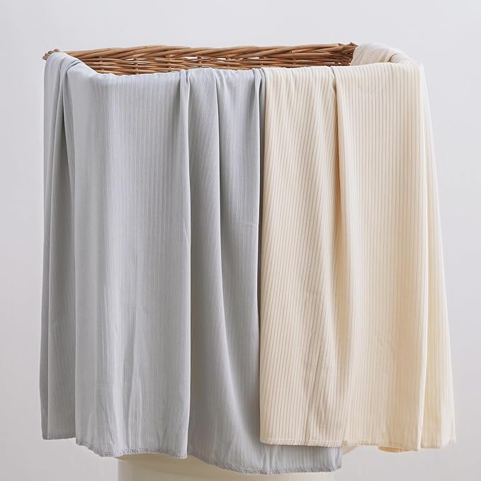 Jersey Unisex Swaddle Blanket, Ultra Soft Stretchy Receiving Blanket, Newborn - Image 9