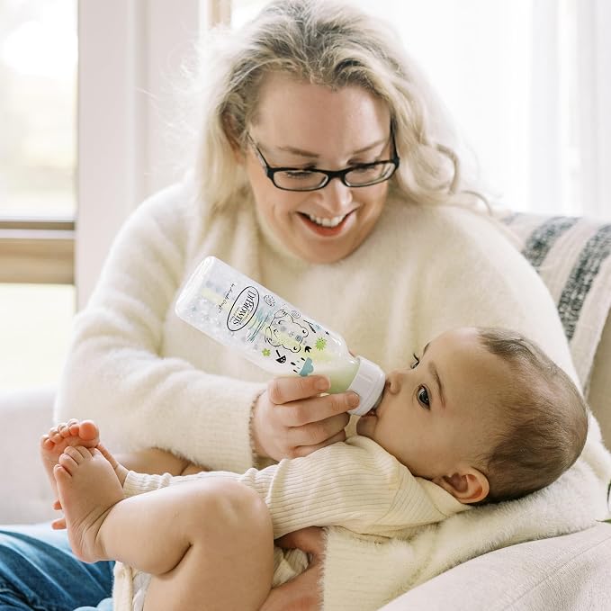 Dr. Brown's Natural Flow Anti-Colic Options+ Narrow Baby Bottle, Pig & Frog - Image 9