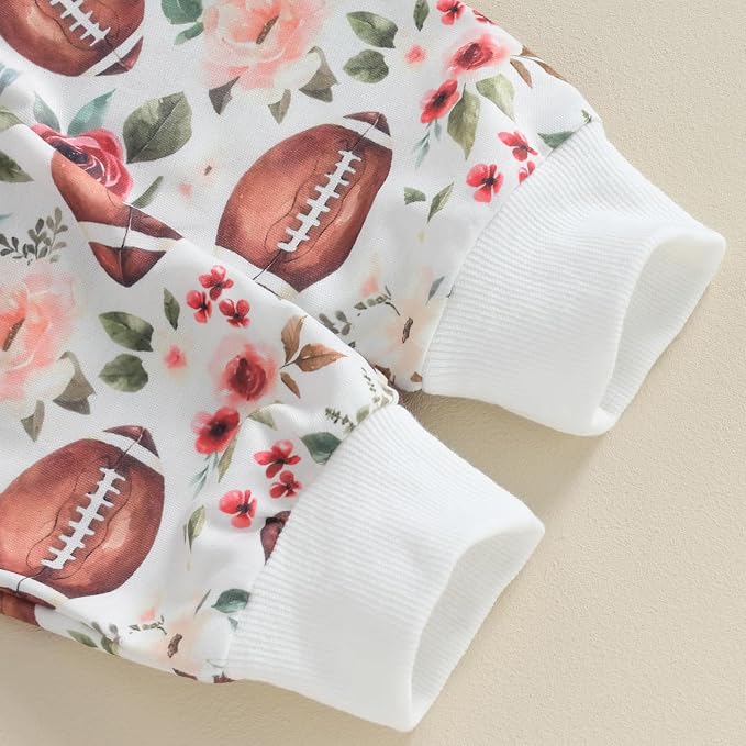 3Pcs Baby Girl Outfits Daisy Sweatshirt + Pants + Headband Infant Fall Winter - Image 5