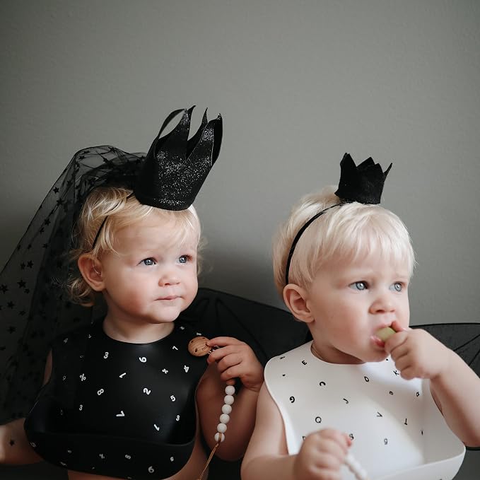 mushie Silicone Baby Bib | Adjustable Fit Waterproof Bibs - Image 3
