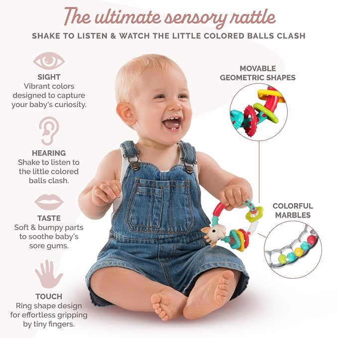 Sophie la girafe Multi-Textured Rattle | Light & Easy to Grasp | Awaken All 5 - Image 3