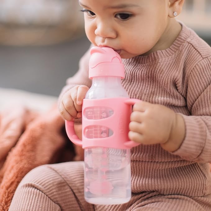 Dr. Brown's Milestones Narrow Sippy Straw Bottle, Spill-Proof - Image 4