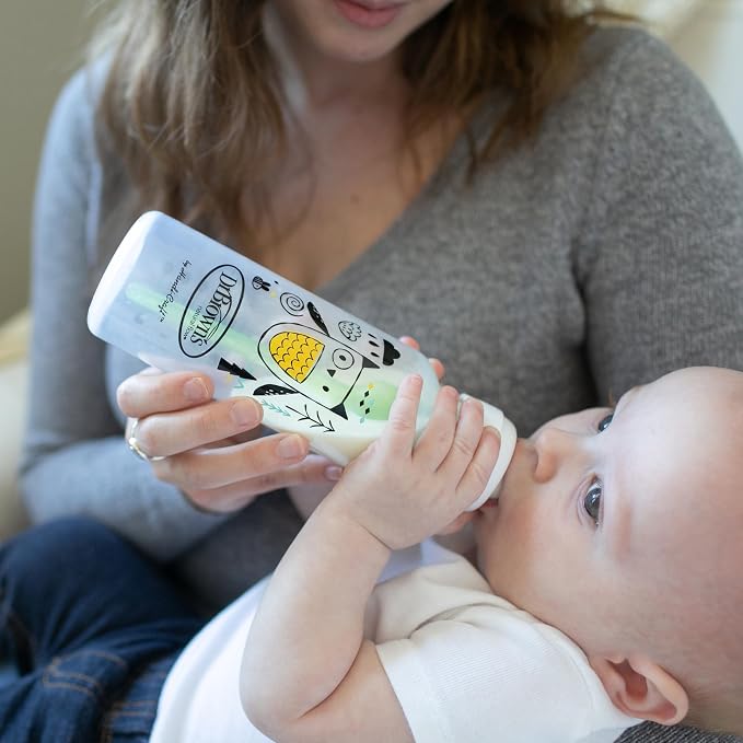 Dr. Brown's Natural Flow Anti-Colic Options+ Narrow Baby Bottle, Bear & Owl - Image 9