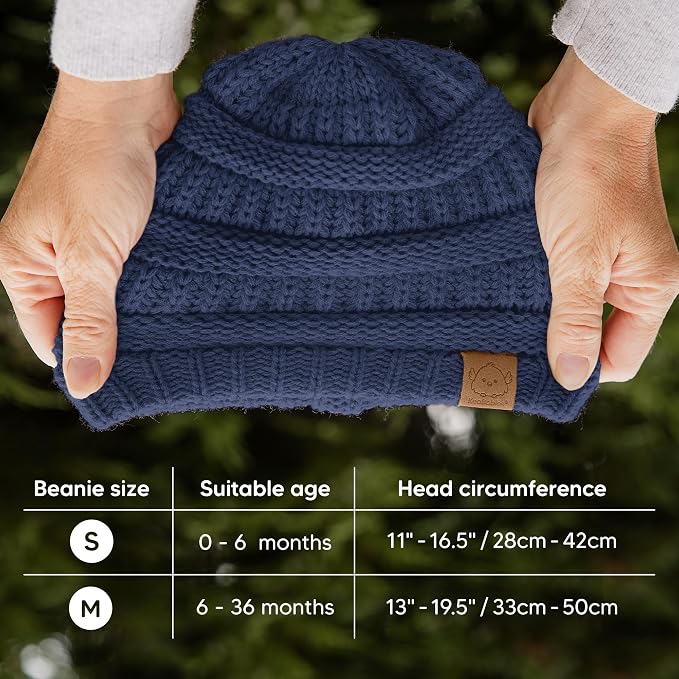 3-Pack Baby Beanies for Boys, Girls - Image 5